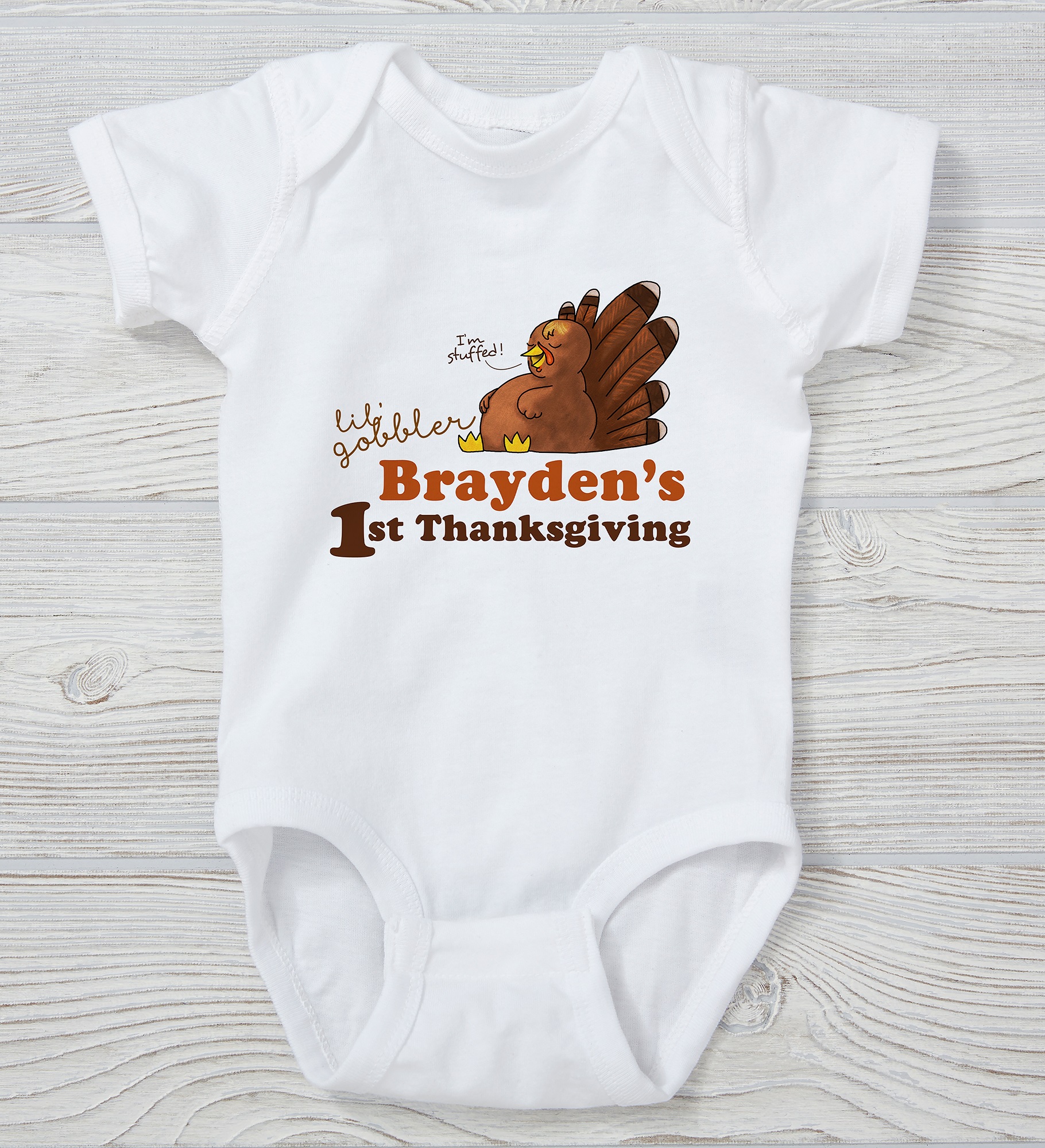 My First Thanksgiving Personalized Baby Clothing